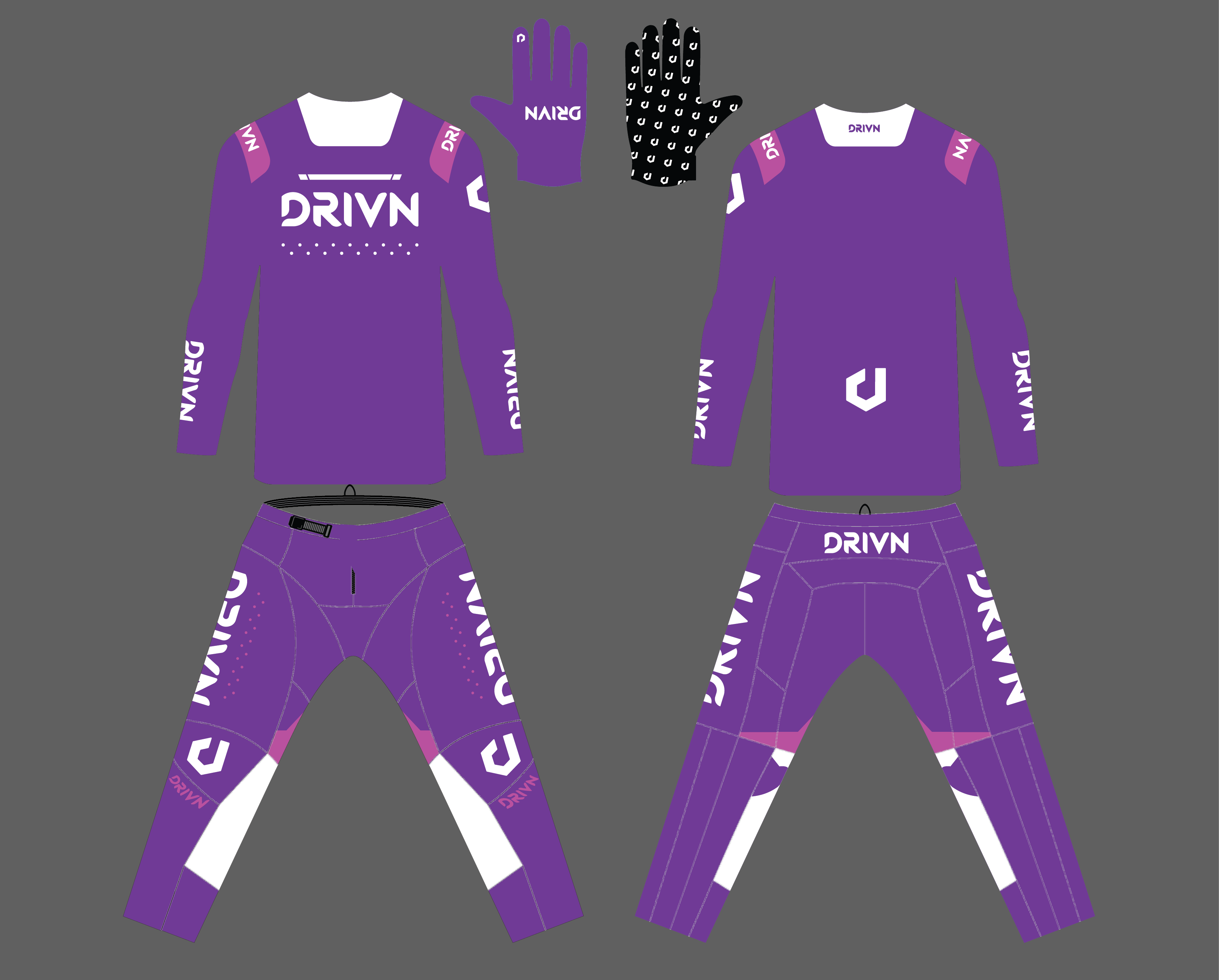Custom “VRGE” Gear Kit 'PURE PURPLE'