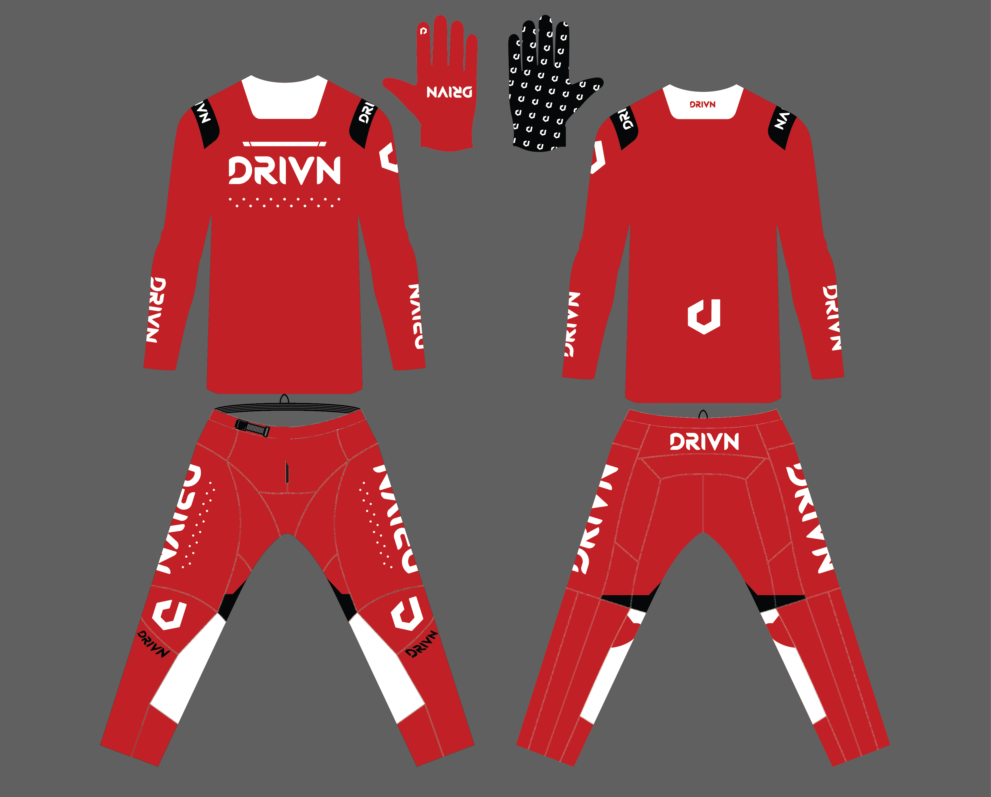 Custom “VRGE” Gear Kit 'PURE RED'