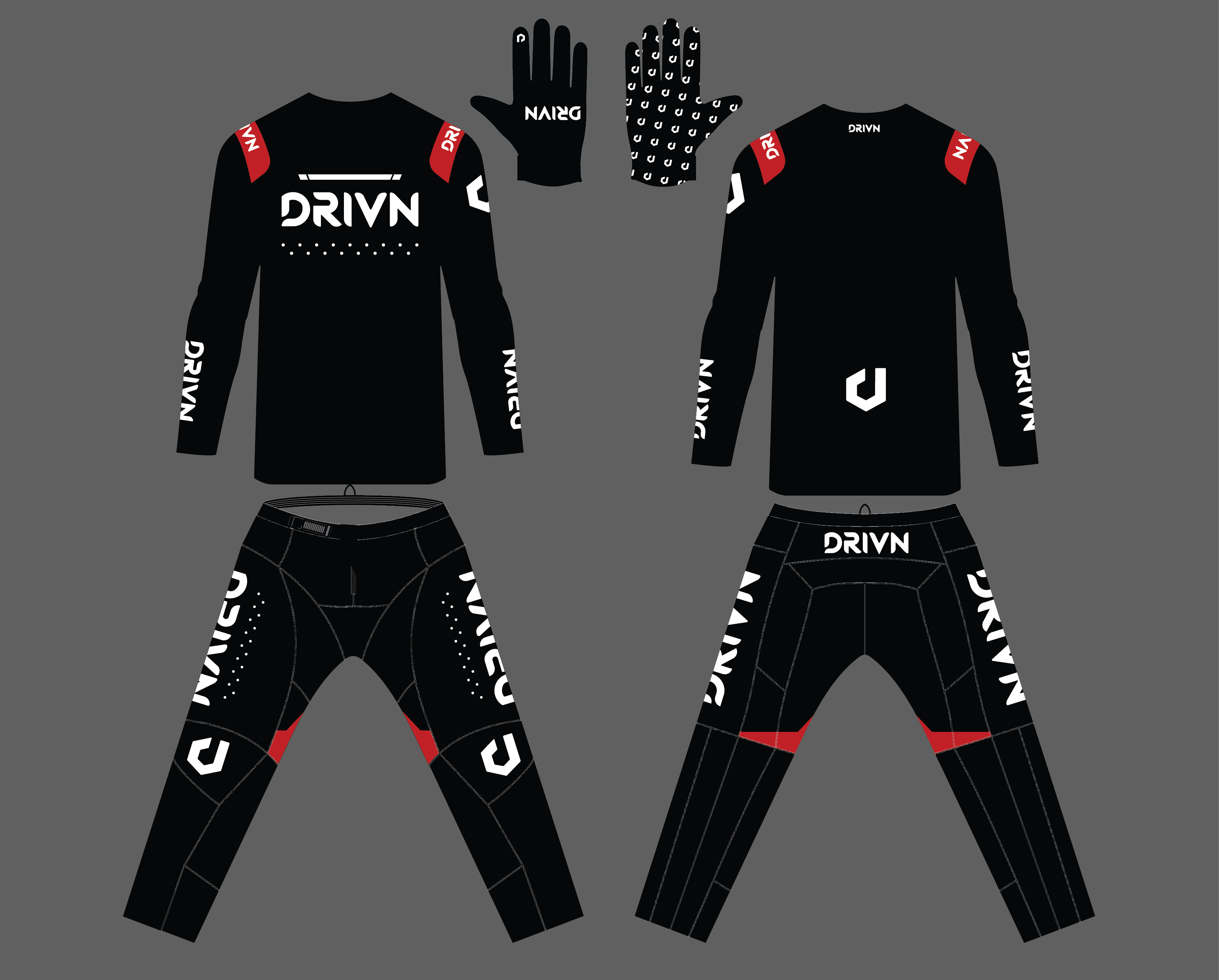 Custom “VRGE” Gear Kit 'BLACKOUT'