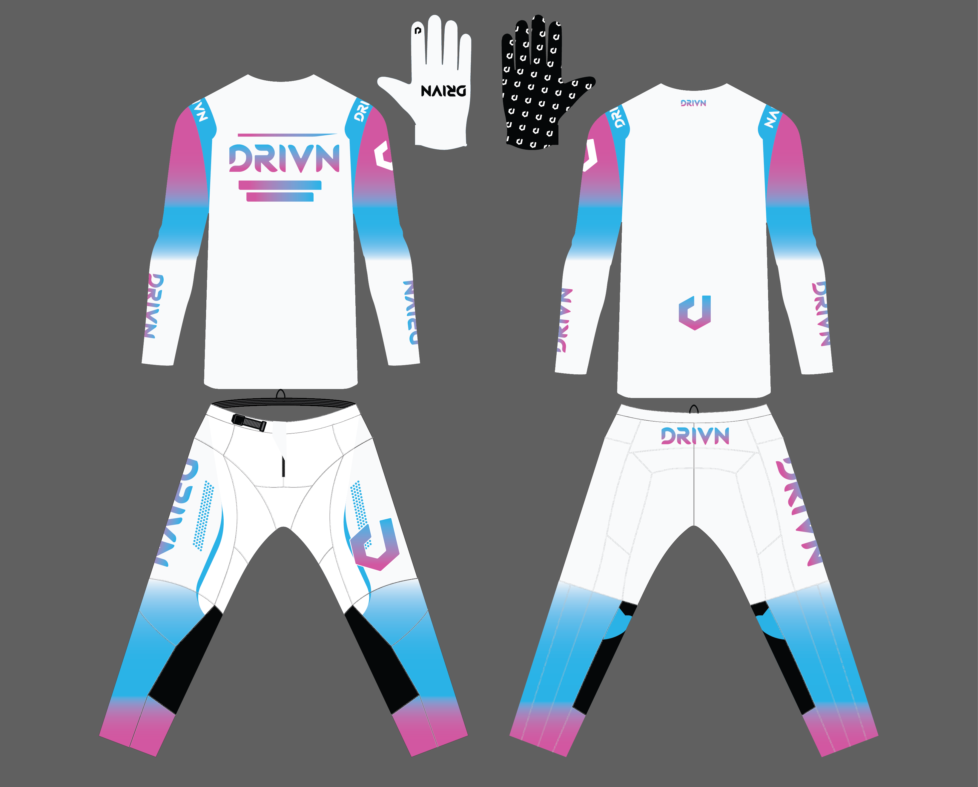 Custom “VRGE” Gear Kit 'COTTON CANDY'