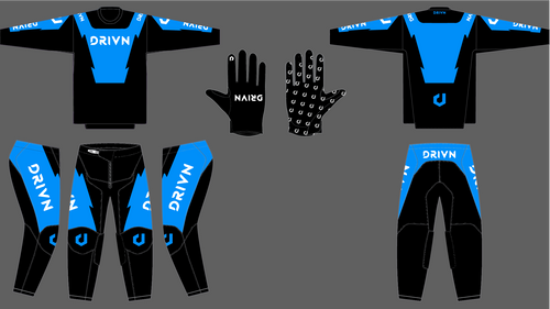 Custom “ENTR” Gear Kit 'BLACK/BLUE/WHITE'