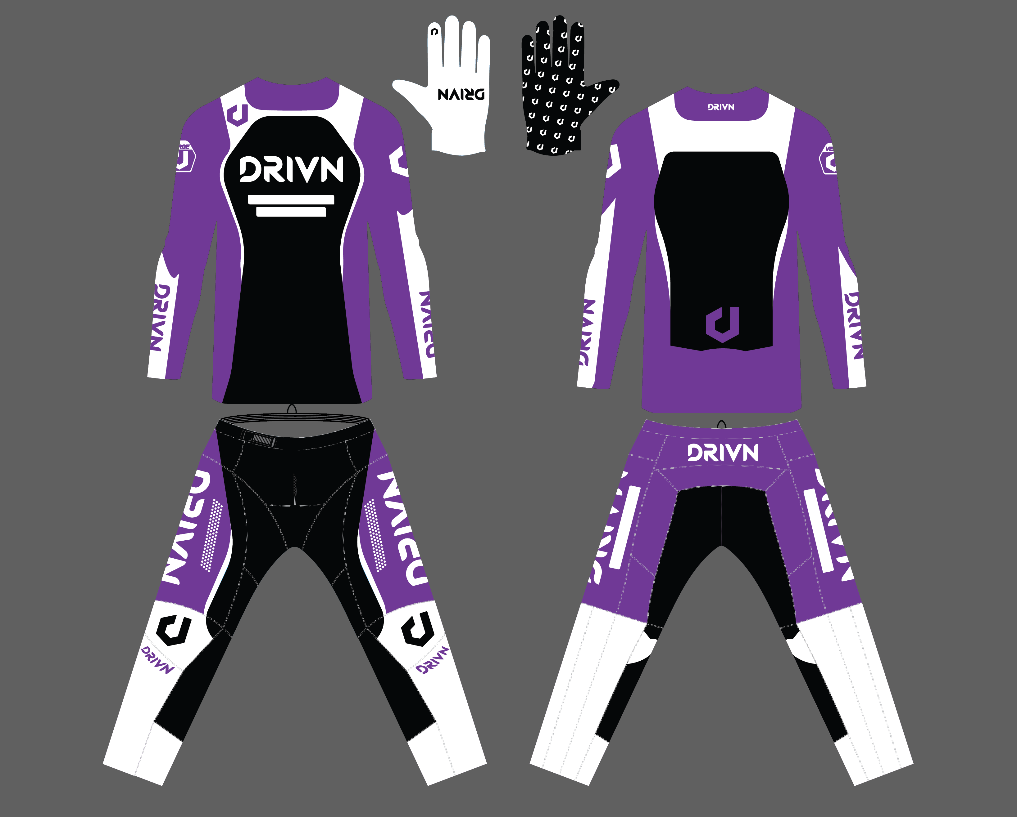 Custom “VRGE” Gear Kit 'PURPLE'