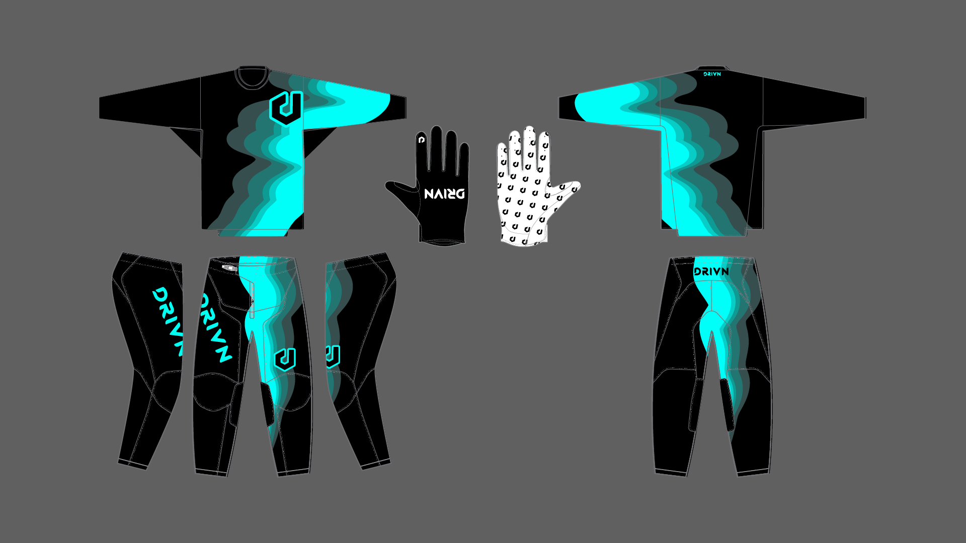 Custom “Verge” Gear Kit 'WAVY'