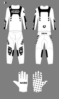 Custom “Verge” Gear Kit 'WHITE/BLACK'